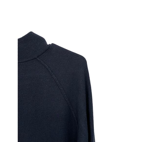 Peter Millar Henley Sweater Pima Cotton Merino Wool Blue Men’s Size Large - Picture 5 of 7